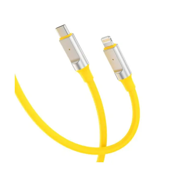 КАБЕЛЬ XO NB-Q252A PD 27W, 1M TYPE-C TO LIGHTNING FAST CHARGING ЖОВТИЙ