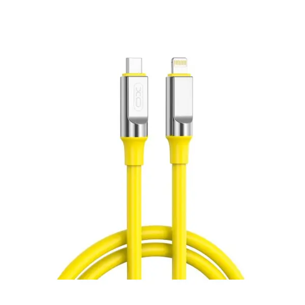КАБЕЛЬ XO NB-Q252A PD 27W, 1M TYPE-C TO LIGHTNING FAST CHARGING ЖОВТИЙ