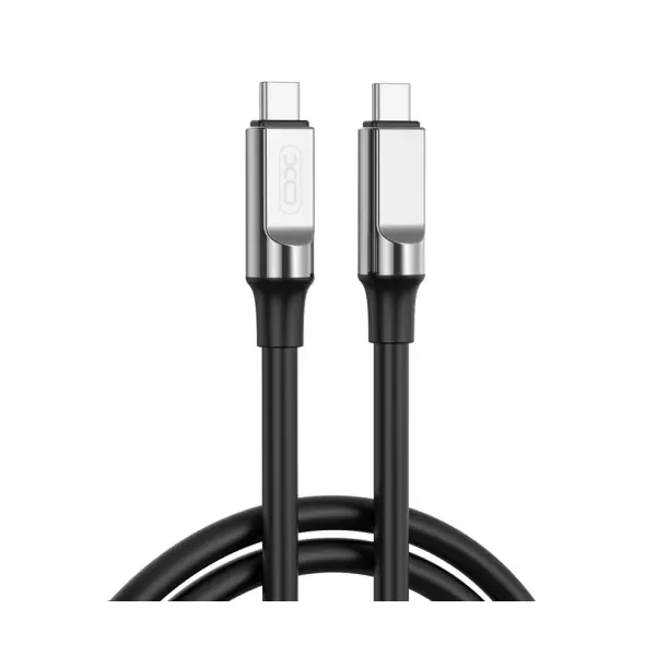 КАБЕЛЬ XO NB-Q252B PD 60W, 1M TYPE-C TO TYPE-C FAST CHARGING, ЧОРНИЙ
