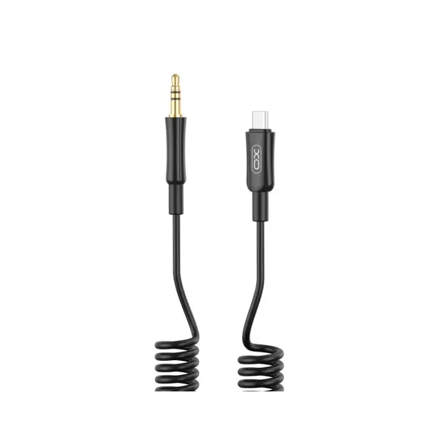АДАПТЕР АУДІО XO NB-R255B TYPE-C TO 3.5MM, ЧОРНИЙ