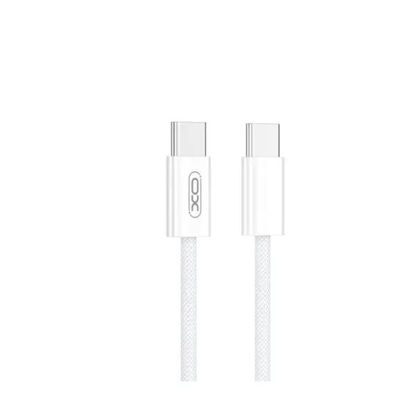 MR4_1056 Кабель xo nb-q259 woven data cable type-c to type-c 60w, 1m, білий 