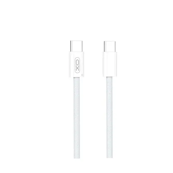 КАБЕЛЬ XO NB-Q260B IPHONE 15 TYPE-C TO TYPE-C PD60W, 1.5M, БІЛИЙ