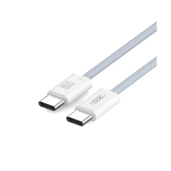 КАБЕЛЬ XO NB-Q273 WOVEN STYLE TYPE-C TO TYPE-C CHARGING CABLE 60W СИНІЙ