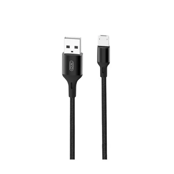 КАБЕЛЬ XO NB143 BRAIDED DATA CABLE MICRO 1M, ЧОРНИЙ