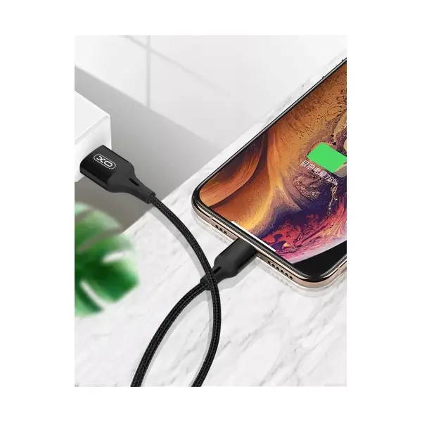 КАБЕЛЬ XO NB143 BRAIDED DATA CABLE TYPE-C 1M, ЧОРНИЙ