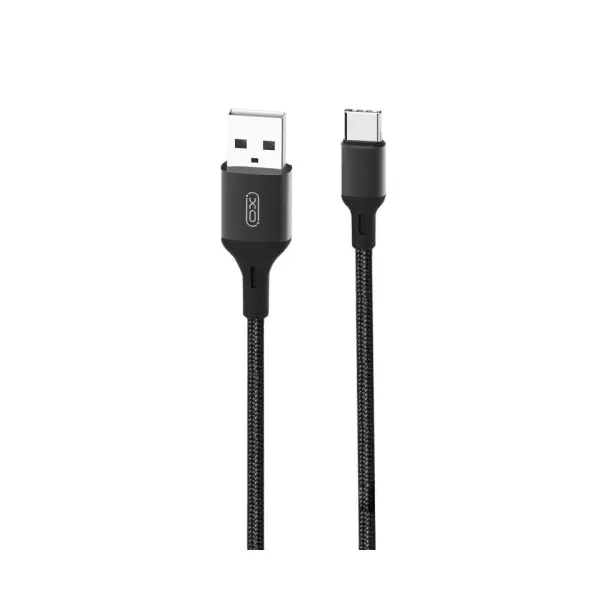 КАБЕЛЬ XO NB143 BRAIDED DATA CABLE TYPE-C 1M, ЧОРНИЙ