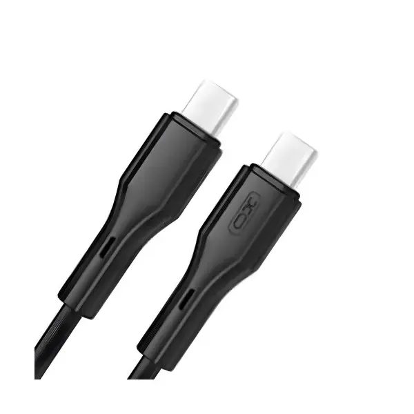 КАБЕЛЬ XO NB-Q231B ROCK SERIES TYPE-C TO TYPE-C 60W DATA CABLE, ЧОРНИЙ