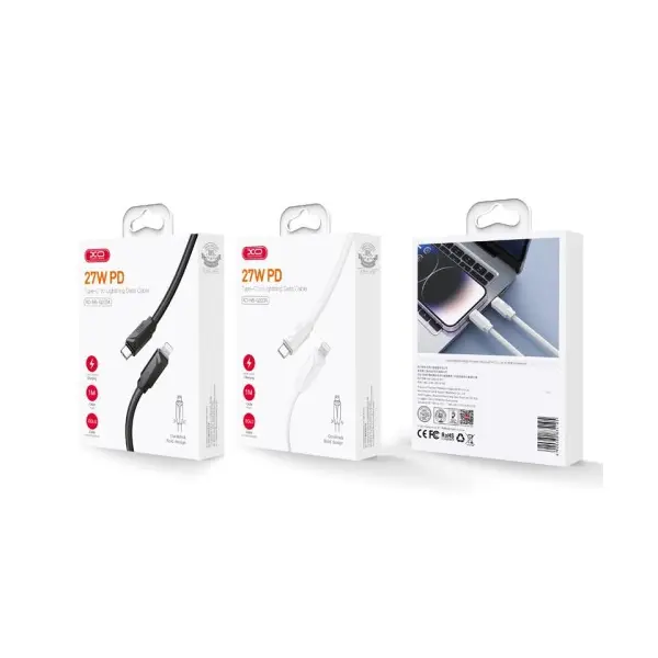 MR4_1038 Кабель xo nb-q233a type-c to lightning 27w data cable, чорний 