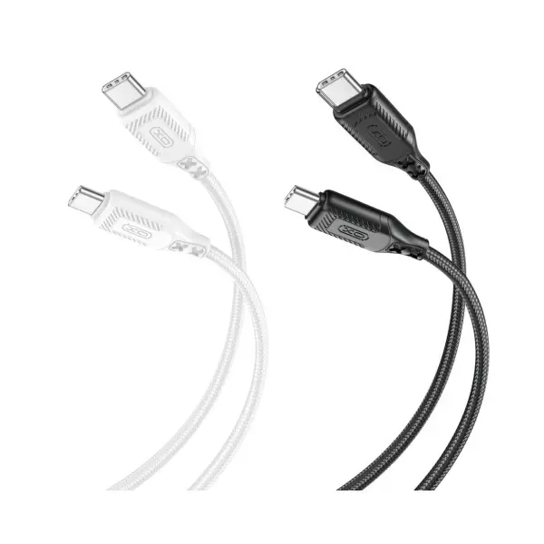 КАБЕЛЬ XO NB-Q236B BRAIDED TYPE-C TO TYPE-C 60W DATA CABLE, ЧОРНИЙ