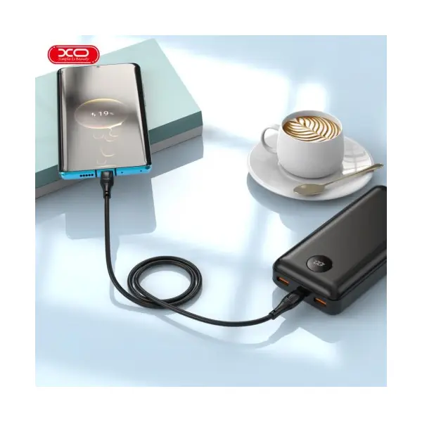 КАБЕЛЬ XO NB-Q239A PD 27W, 1M ZEUS SERIES TYPE-C TO LIGHTNING, ЧОРНИЙ