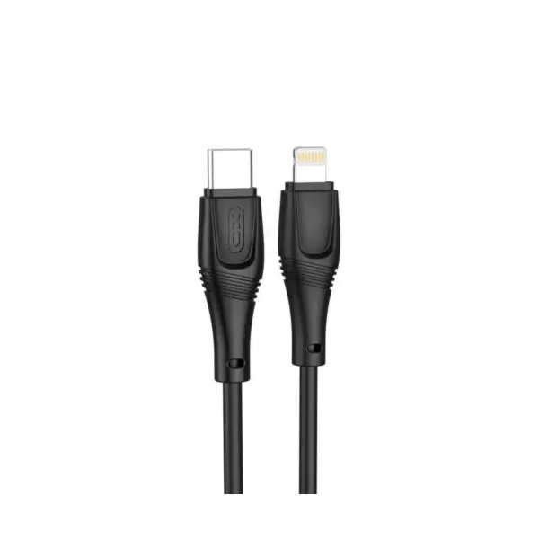 КАБЕЛЬ XO NB-Q239A PD 27W, 1M ZEUS SERIES TYPE-C TO LIGHTNING, ЧОРНИЙ