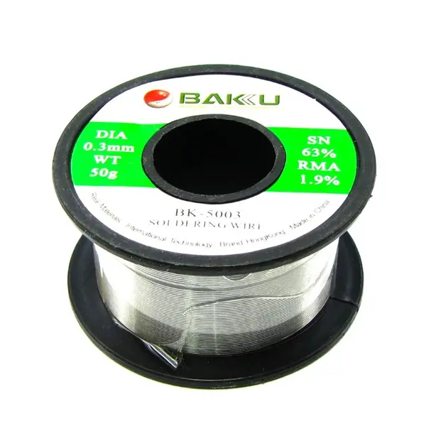MR3_102752 Припій baku bk-5003 (0, 3mm, 50g, sn 63%, pb 35.1%, rma 1.9%) 