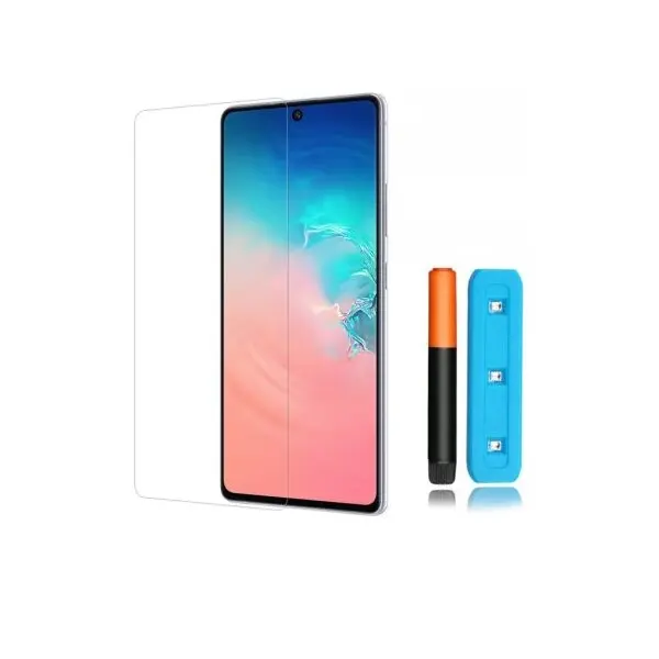 MR3_104414 Скло samsung g985 galaxy s20 plus (0.25mm, 3d, прозорий) в комплекті з uv клеєм і лампою 