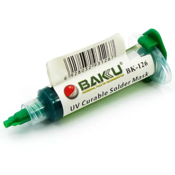 MR3_105280 Лак ізоляційний baku bk-126, у шприці, 8 g (uv curable solder mask для pcb) 