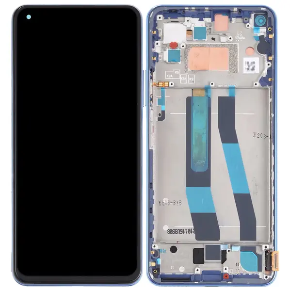 MR3_116732 Дисплей xiaomi 11 lite 5g ne, 11t lite ( (2021), з сенсором, та рамкою bubblegum blue сервісний оригінал 