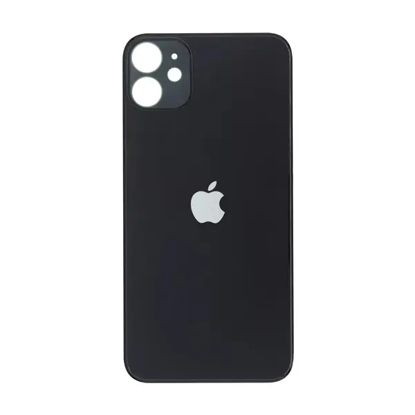 MR3_120004 Задня кришка (скло) iphone 11 чорний (big hole), сервісний оригінал APPLE