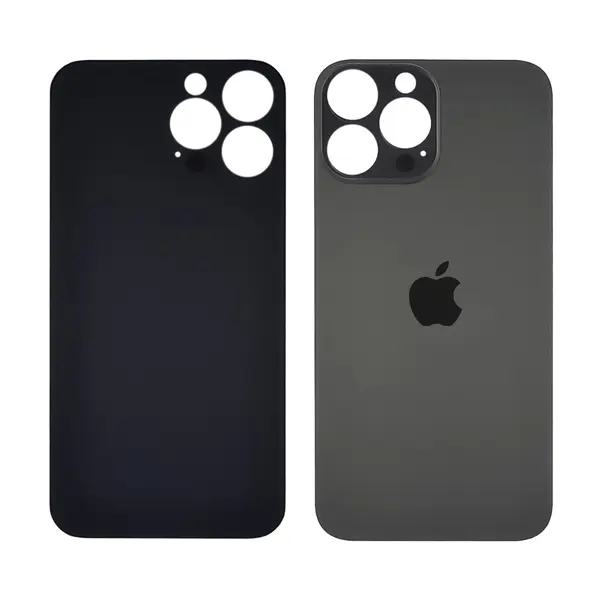 MR3_120012 Задня кришка (скло) iphone 13 pro max graphite (big hole), сервісний оригінал 