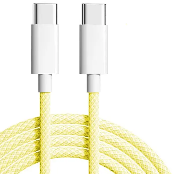 MR3_120887 Кабель pd type-c to type-c apple woven charge cable, 1m жовтий (без пак) PRC