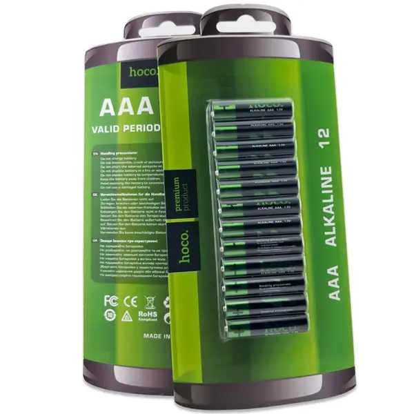 MR3_121887 Батарейки hoco alkaline lr3, aaa (мізинчикові, упаковка 12шт.) 