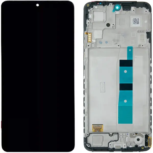 MR3_122458 Дисплей redmi note 12 4g, poco x5, з сенсором, та рамкою onyx gray сервісний оригінал 