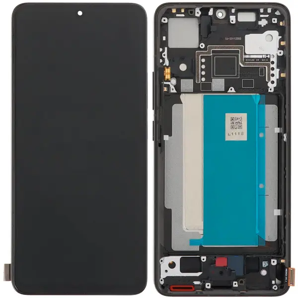 MR3_122460 Дисплей poco f6 pro, з сенсором, та рамкою black сервісний оригінал 