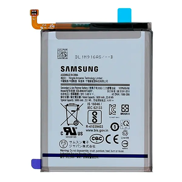 MR3_123715 Акумулятор samsung m207, m215, m307, m315 galaxy m20s, m21, m30s, m31 (eb-bm207aby) сервісний оригінал gh82-21263a, gh82-25044a 