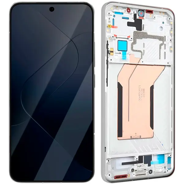 MR3_124193 Дисплей xiaomi 14 5g (2023), з сенсором, та рамкою білий сервісний оригінал 