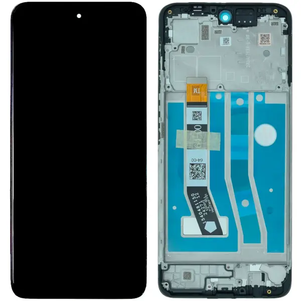 MR3_124223 Дисплей motorola xt2435 moto g55, з сенсором, та рамкою black сервісний оригінал 