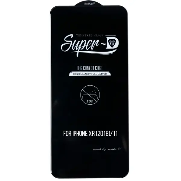 MR3_124249 Скло iphone xr (2018), 11 mietubl super-d чорний 