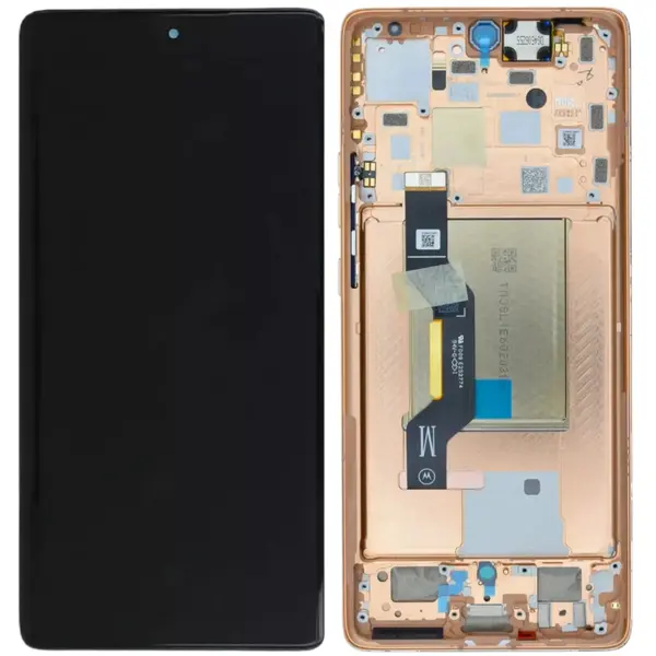 MR3_195060 Дисплей motorola xt2407 moto edge 50, з сенсором, та рамкою peach fuzz (помаранчевий) original prc 