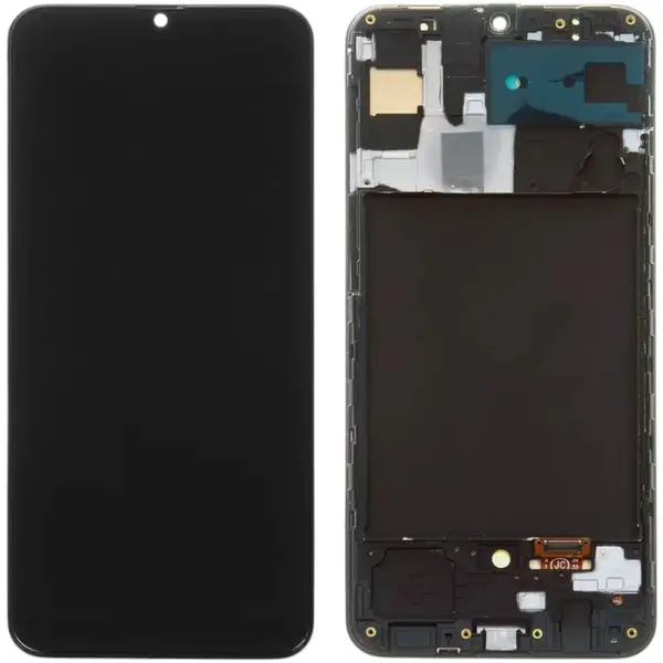 MR3_225412 Дисплей samsung sm-a307f galaxy a30s (2019), з сенсором, та рамкою black oled (small glass) 