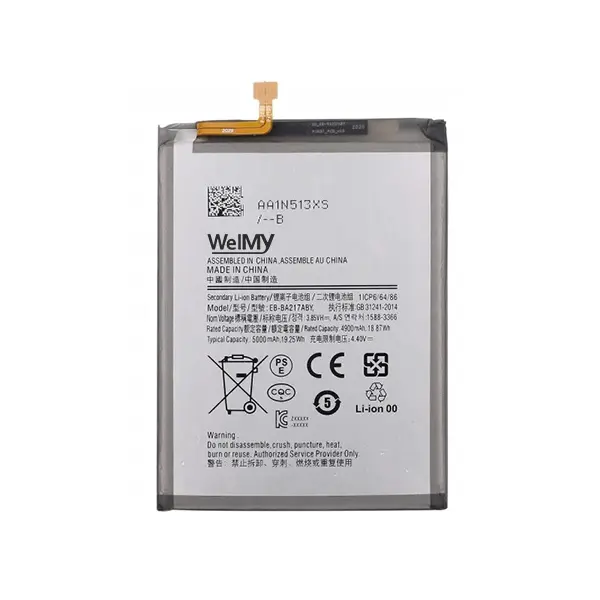 MR3_226023 Акумулятор samsung a217, a125, a022, m127 galaxy a21s 2020, a12, a02, m12 (eb-ba217aby) welmy 