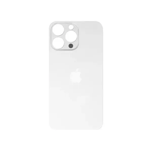 MR3_333200 Задня кришка (скло) iphone 14 pro silver (small hole), сервісний оригінал 