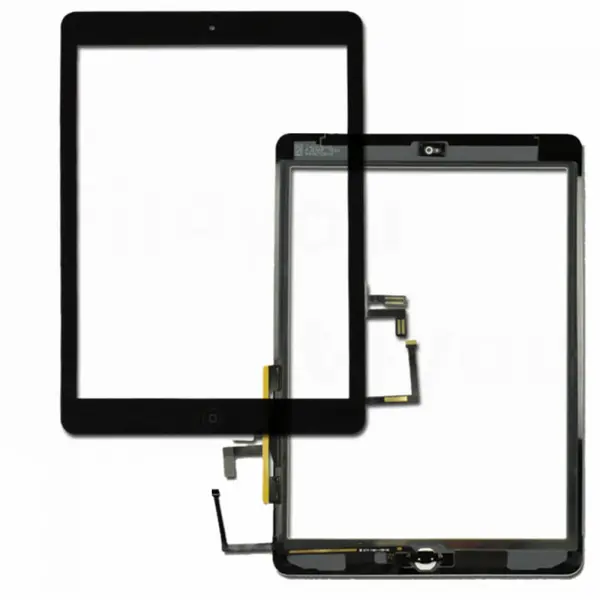 MR3_81681 Тачскрін сенсор для ipad air (ipad 5) зі шлейфом та кнопкою меню (home) black оригінал 