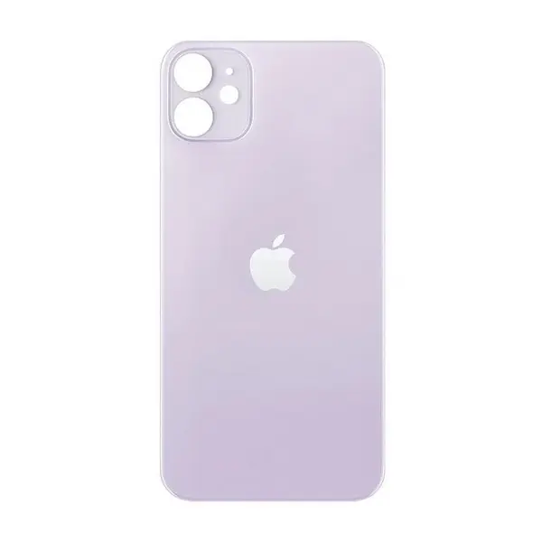 MR3_120017 Задня кришка (скло) iphone 12 mini пурпуровий (big hole), сервісний оригінал 