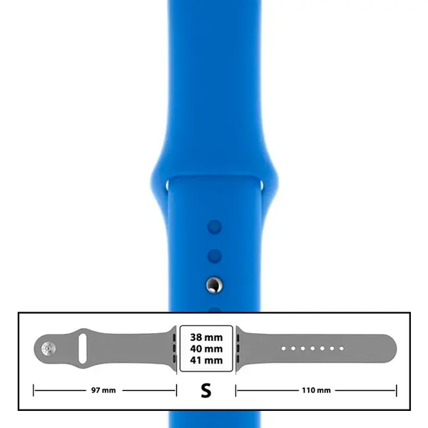 MR3_116092 Ремінець силіконовий для apple watch 38, 40, 41mm розмір s (03) sky blue 