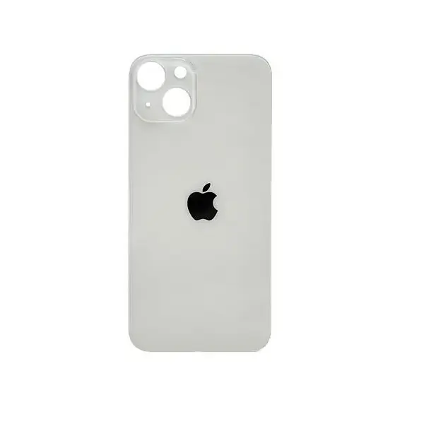 MR3_116515 Задня кришка (скло) iphone 13 mini starlight (big hole) 
