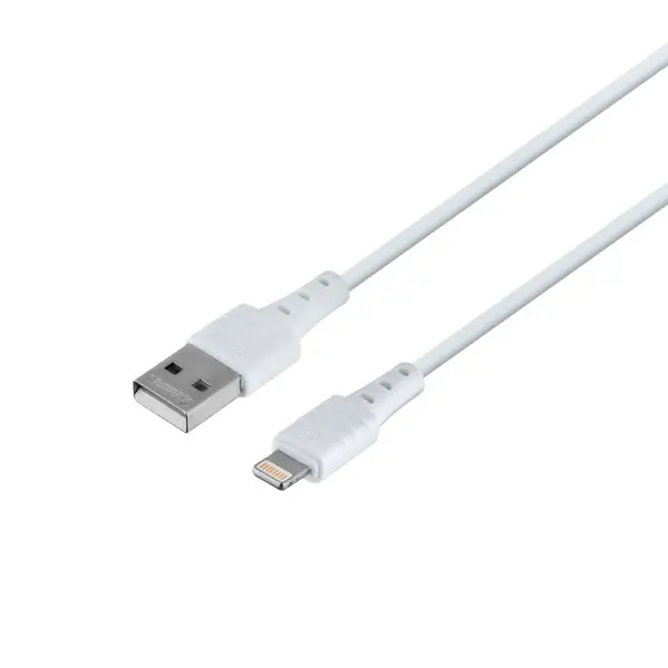 MR3_118033 Кабель usb lightning remax zeron series elastic rc-179i, 2.4a 1m білий 