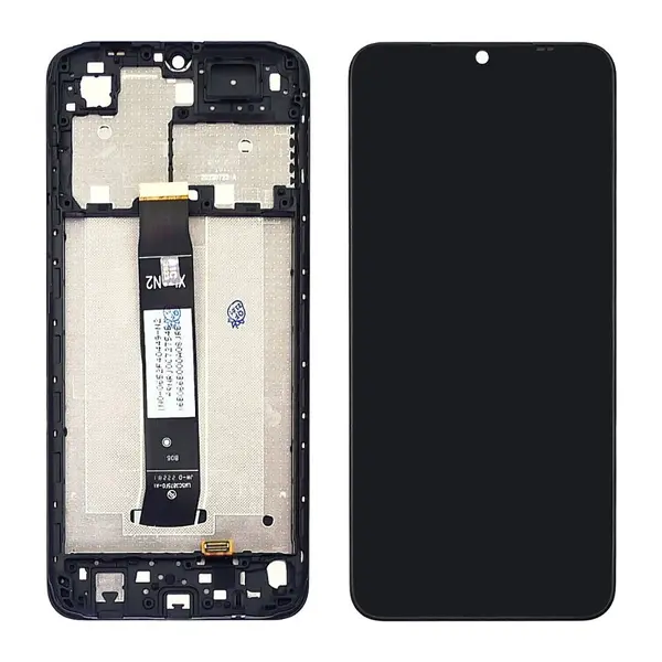 MR3_118793 Дисплей redmi a1, redmi a1 plus, redmi a2, a2 plus, з сенсором, та рамкою black сервісний оригінал 