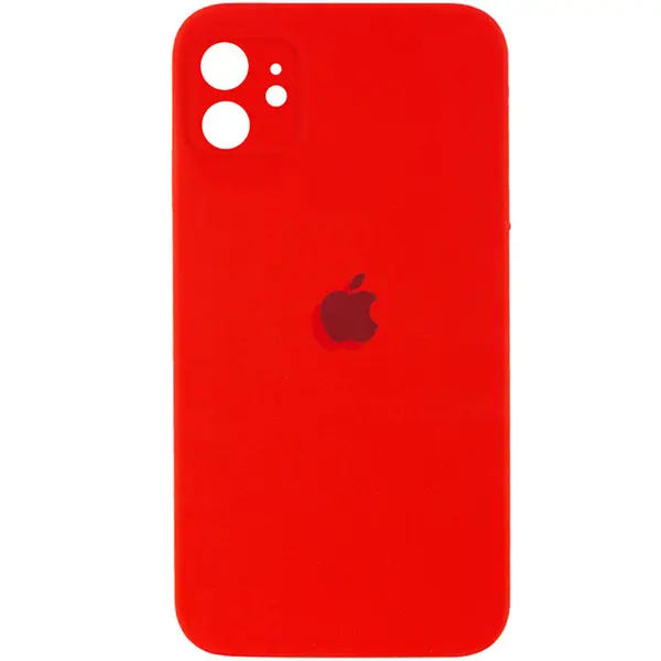 MR3_119215 Чохол silicone case для iphone 11 (14) red square side (квадратний) 