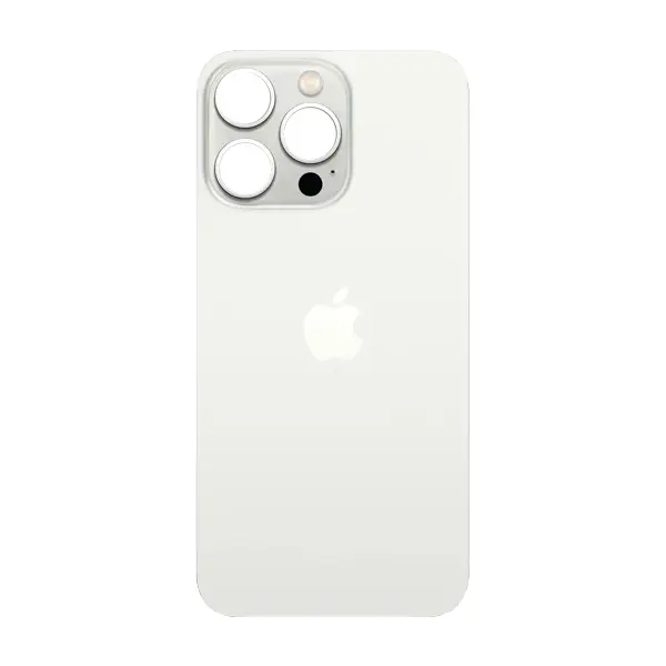 MR3_120009 Задня кришка (скло) iphone 13 pro max silver (big hole), сервісний оригінал 