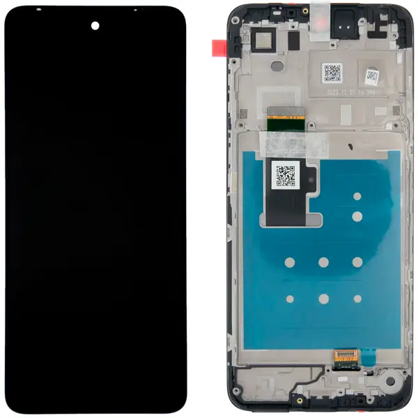 MR3_123050 Дисплей motorola xt2333 moto g23, з сенсором, та рамкою black сервісний оригінал 