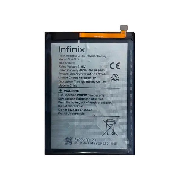 MR3_124000 Акумулятор infinix hot 30i, note 30i (bl-49nx), оригінал (prc), (тех. пак) 