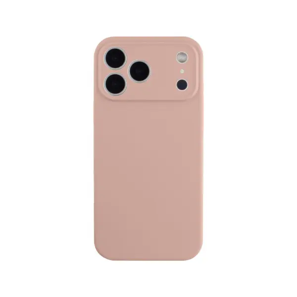 MR3_250959 Silicone case для iphone 17 pro max (19) рожевий sand (закритий низ та рамка камери) PRC