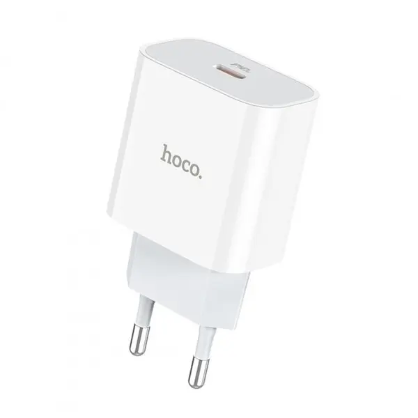 MR3_115584 Мережевий зарядний пристрій hoco c76a pd plus (20w, type-c) білий HOCO