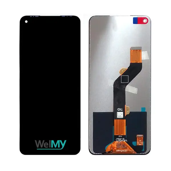 MR3_344521 Дисплей tecno spark 6, camon 16, camon 16 se, pova (ke7, ce7j, ld7), infinix hot 10, infinix note 8i у зборі з сенсором чорний (welmy) WELMY