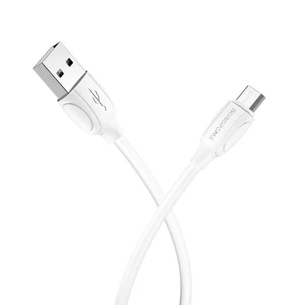 MR3_360004 Кабель borofone usb bx19, micro 2.4a білий BOROFONE