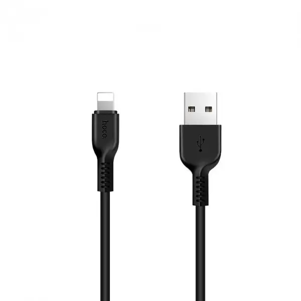 MR3_115407 Кабель usb hoco x13 easy charged lightning 2.4a 1 m чорний HOCO