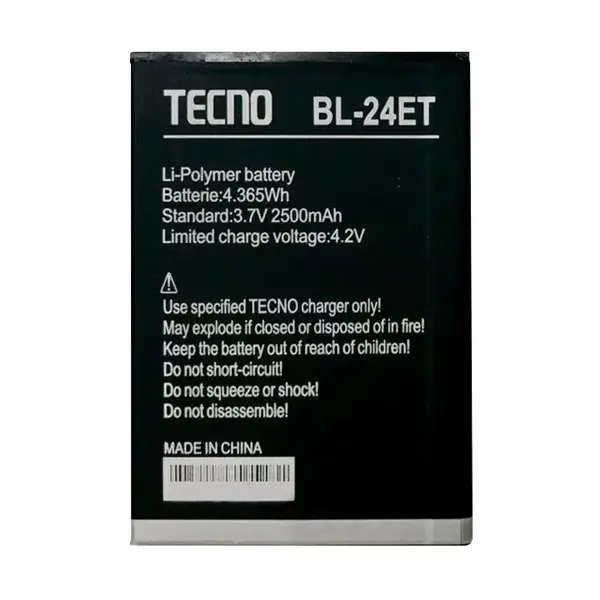 MR3_120150 Акумулятор tecno pop 2f (b1f), (bl-24et), (prc), (тех. пак) TECNO