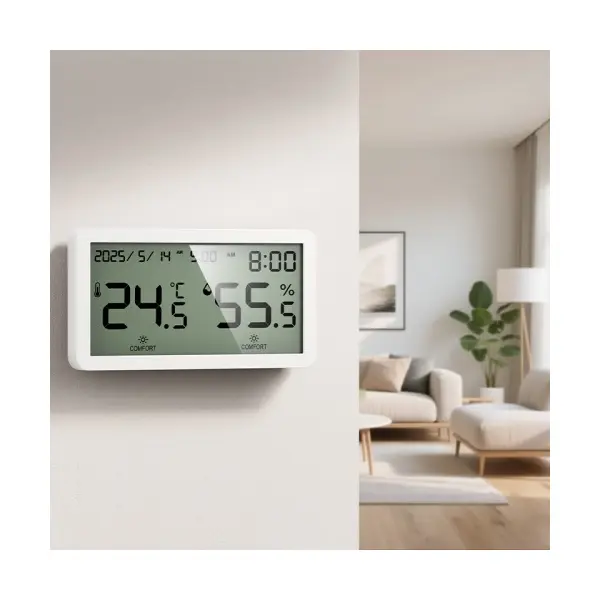 MR4_144454 Термометр hoco hx42 indoor electronic alarm clock thermometer and hygrometer HOCO